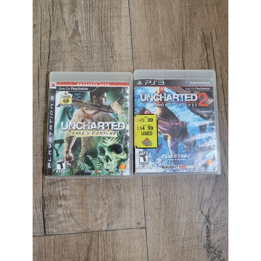 Uncharted: Drake's Fortune & Uncharted 2: Among Thieves (PS3) - Great Condition
